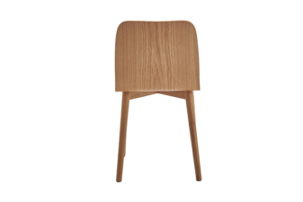Natural wood dining chair