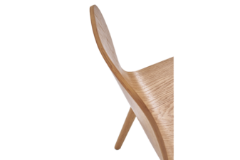 Natural wood dining chair