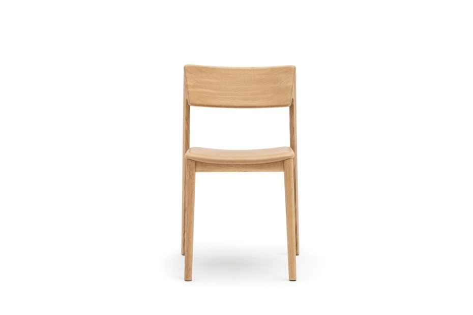 Sketch Poise Dining Chair - Natural / Pecan Leather