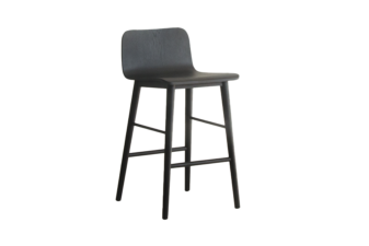 Black wood barstool