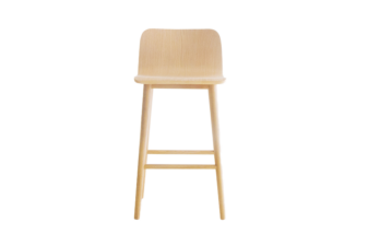 Natural wood barstool