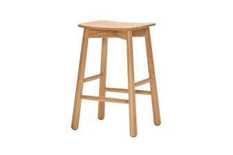 Natural wooden counter bar stool