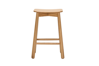 Natural wooden counter bar stool