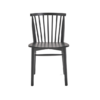Black wooden dining chair