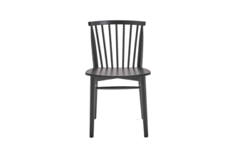 Black wooden dining chair