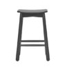 Black wooden counter bar stool