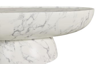 Alternative view of Tribeca Oval Coffee Table - Bianco