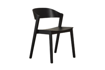 Alternative view of Solo Armless Dining Chair - Black