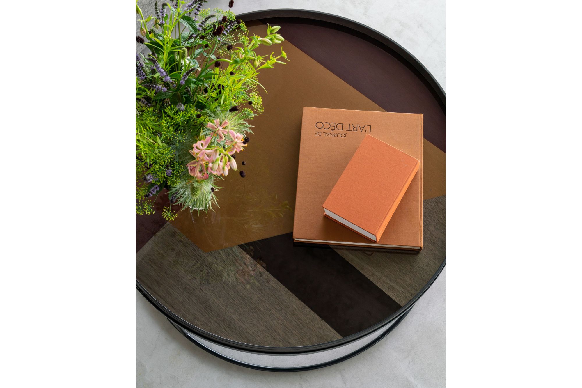 Ethnicraft Angle Glass Tray Bronze XL - Image 3