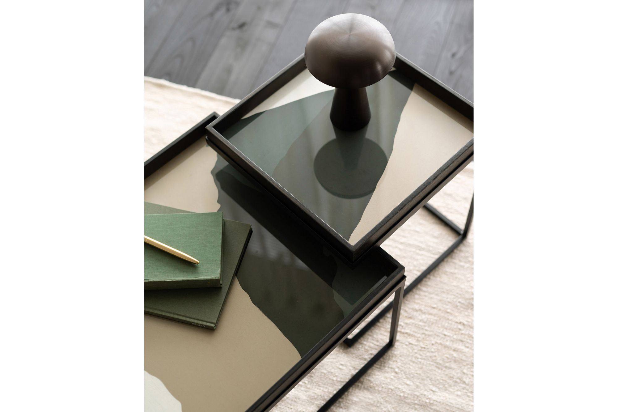 Ethnicraft Square Wabi Sabi Glass Tray Small - Image 3