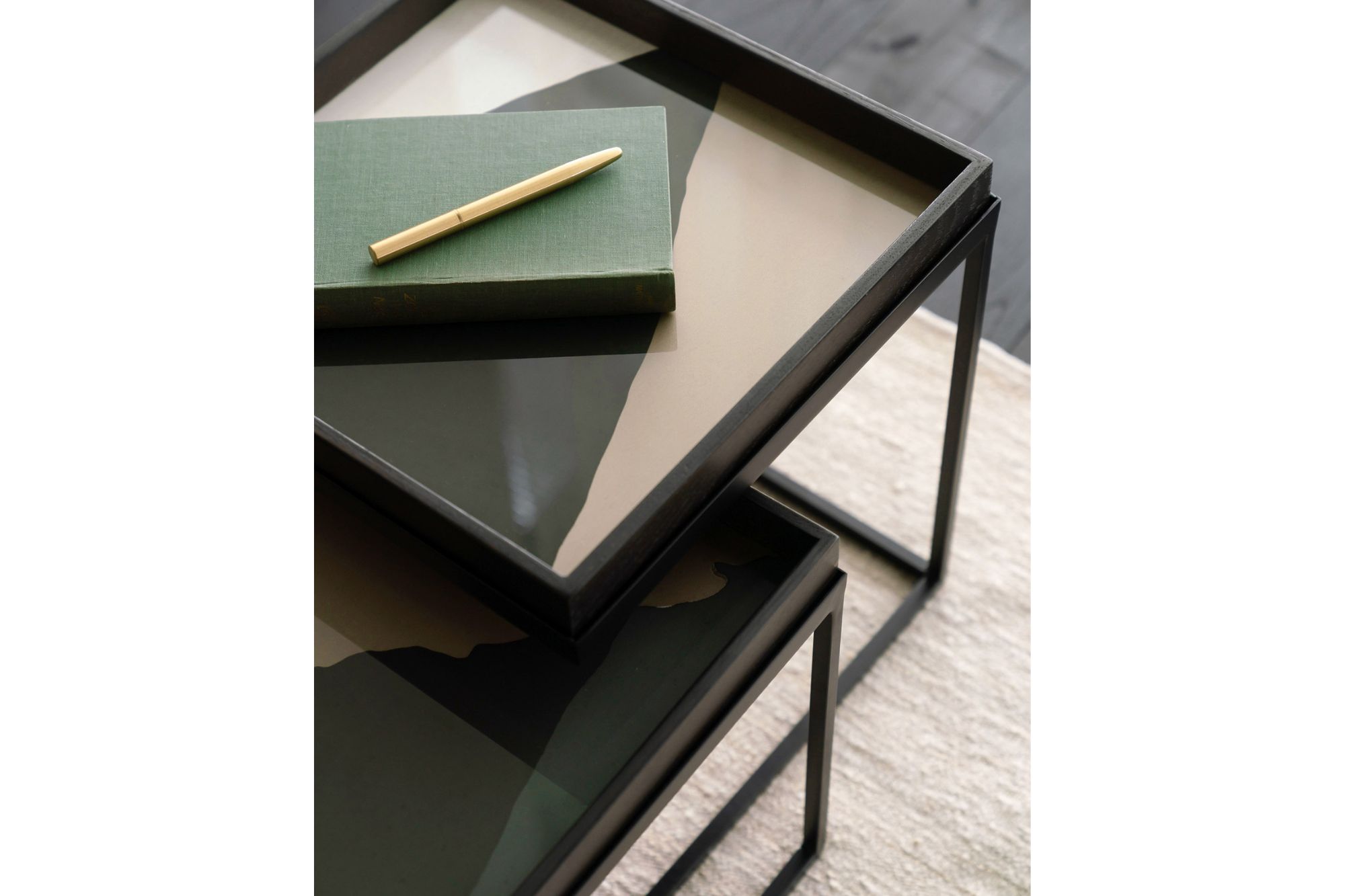 Ethnicraft Square Wabi Sabi Glass Tray Small - Image 4