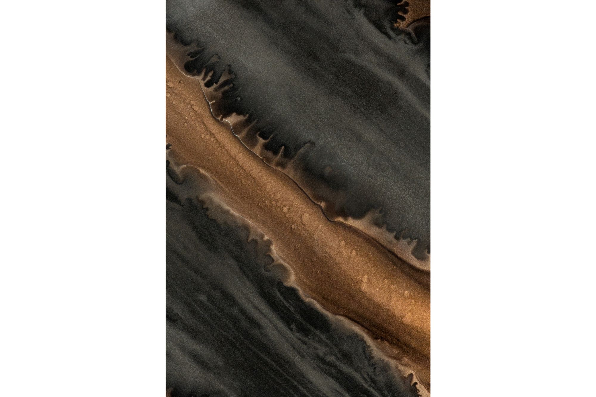 Close-up of black and bronze decorative tray surface from Cuchi NZ, luxury home accessories and modern furniture Auckland