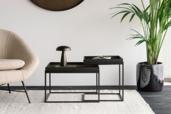 Alternative view of Ethnicraft Square Wabi Sabi Glass Tray Small