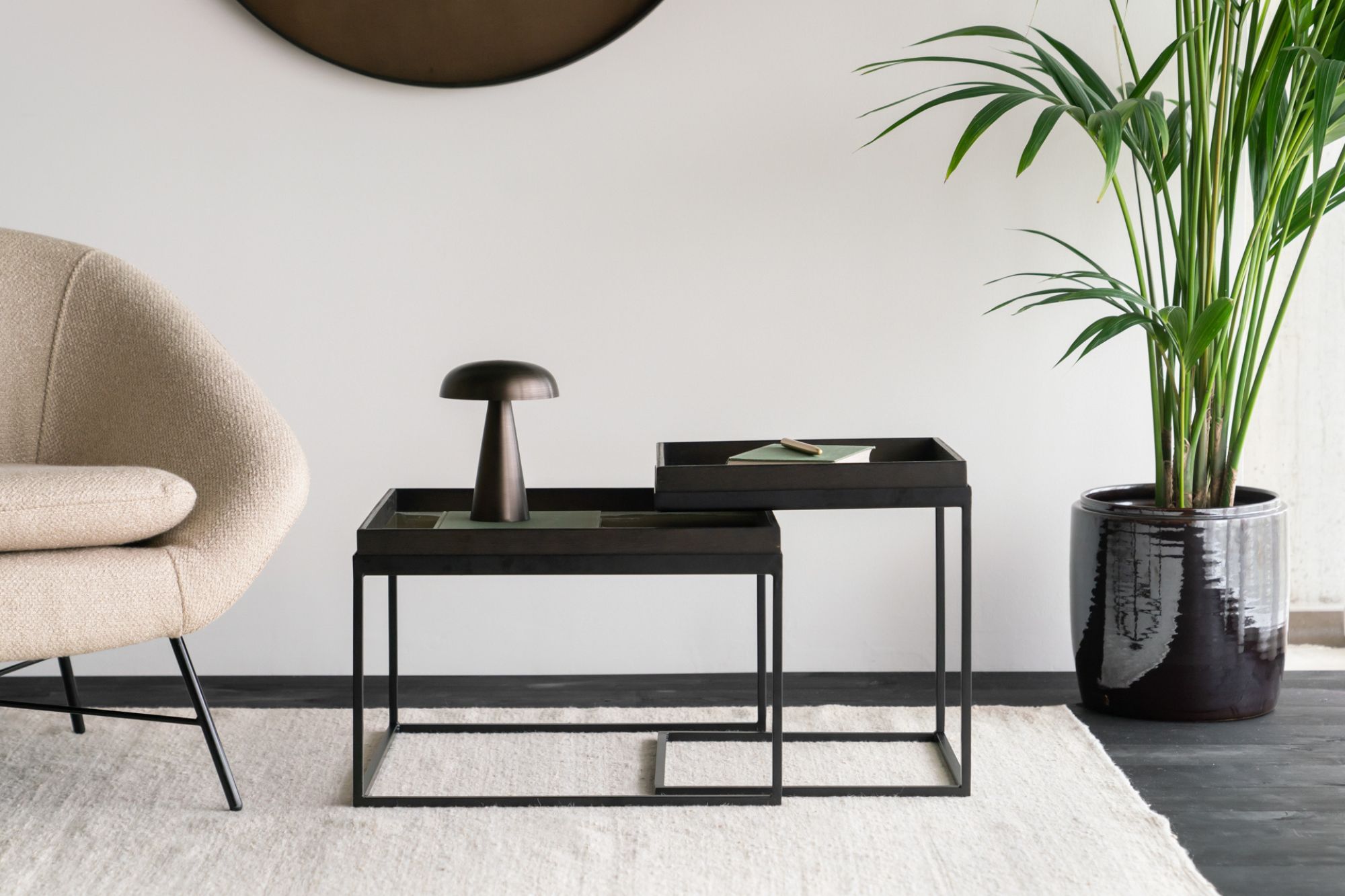 Ethnicraft Square Wabi Sabi Glass Tray Small - Image 2