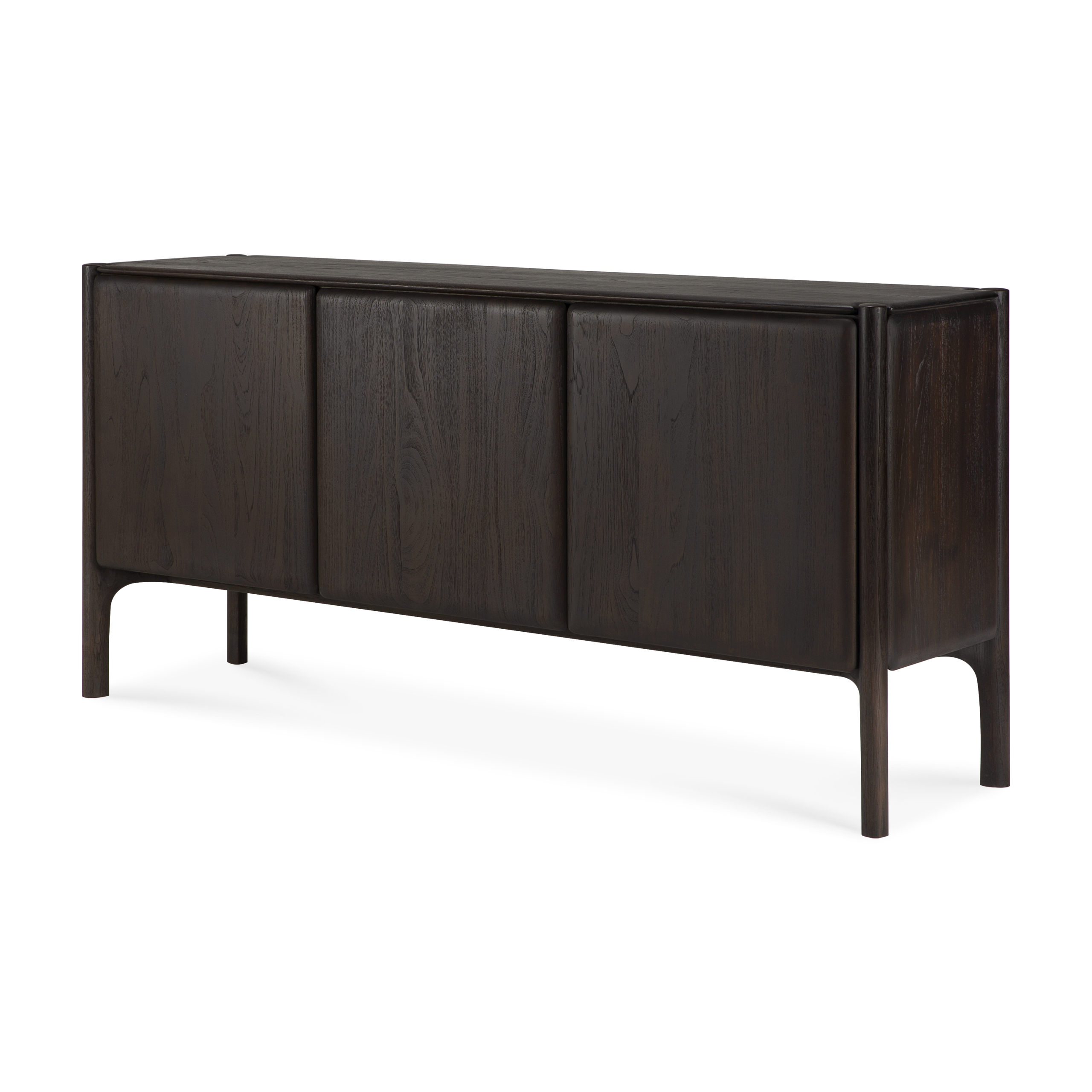 Ethnicraft Pi Sideboard 3 Door - Dark Brown - Image 4