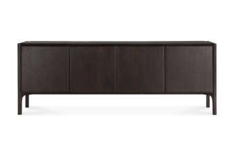 Ethnicraft Pi Sideboard 4 Door - Dark Brown