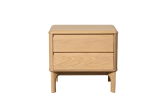 Sketch Alura Bedside 2 Drawer - Blonde Oak 60cm
