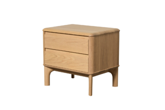 Alternative view of Sketch Alura Bedside 2 Drawer - Blonde Oak 60cm
